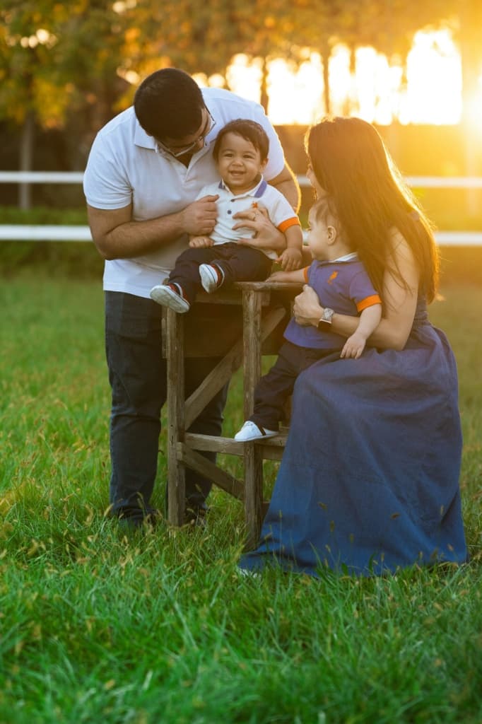 Family enjoying Dubai lifestyle