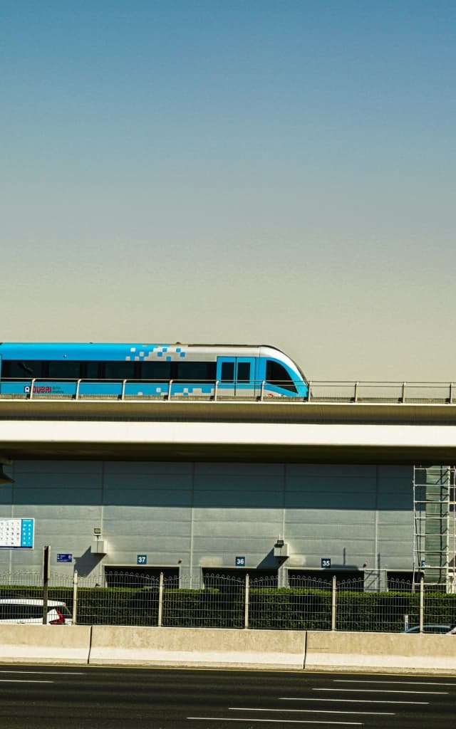 Dubai Metro and Cityscape